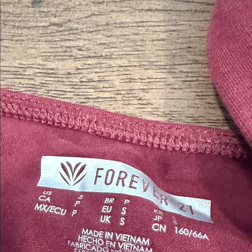 Forever 21 Deep Red Garment - Picture 2 of 3
